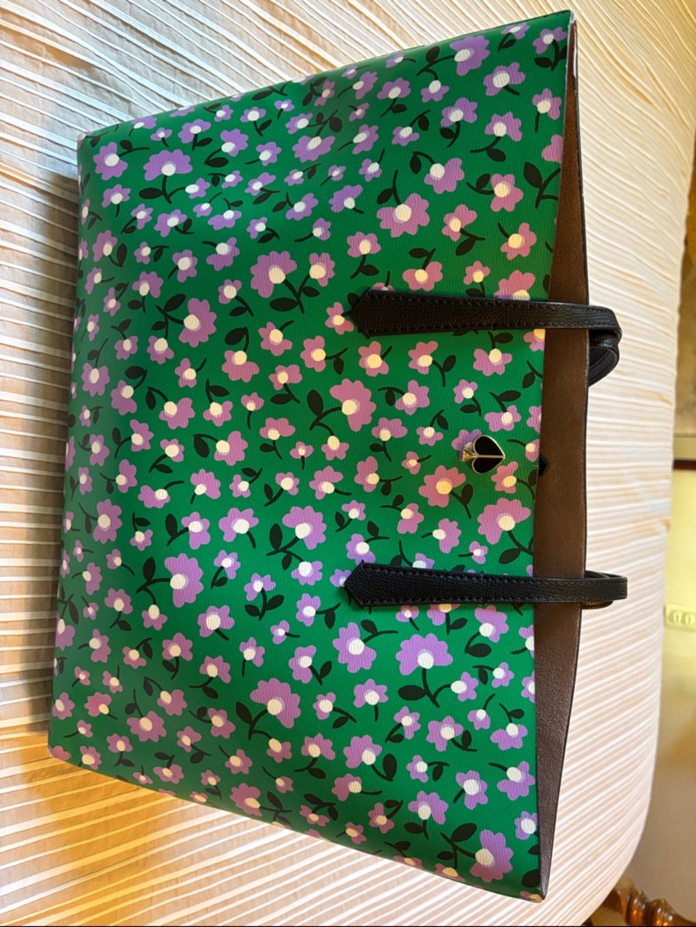 Kate Spade Molly Tote with Purple Flowers